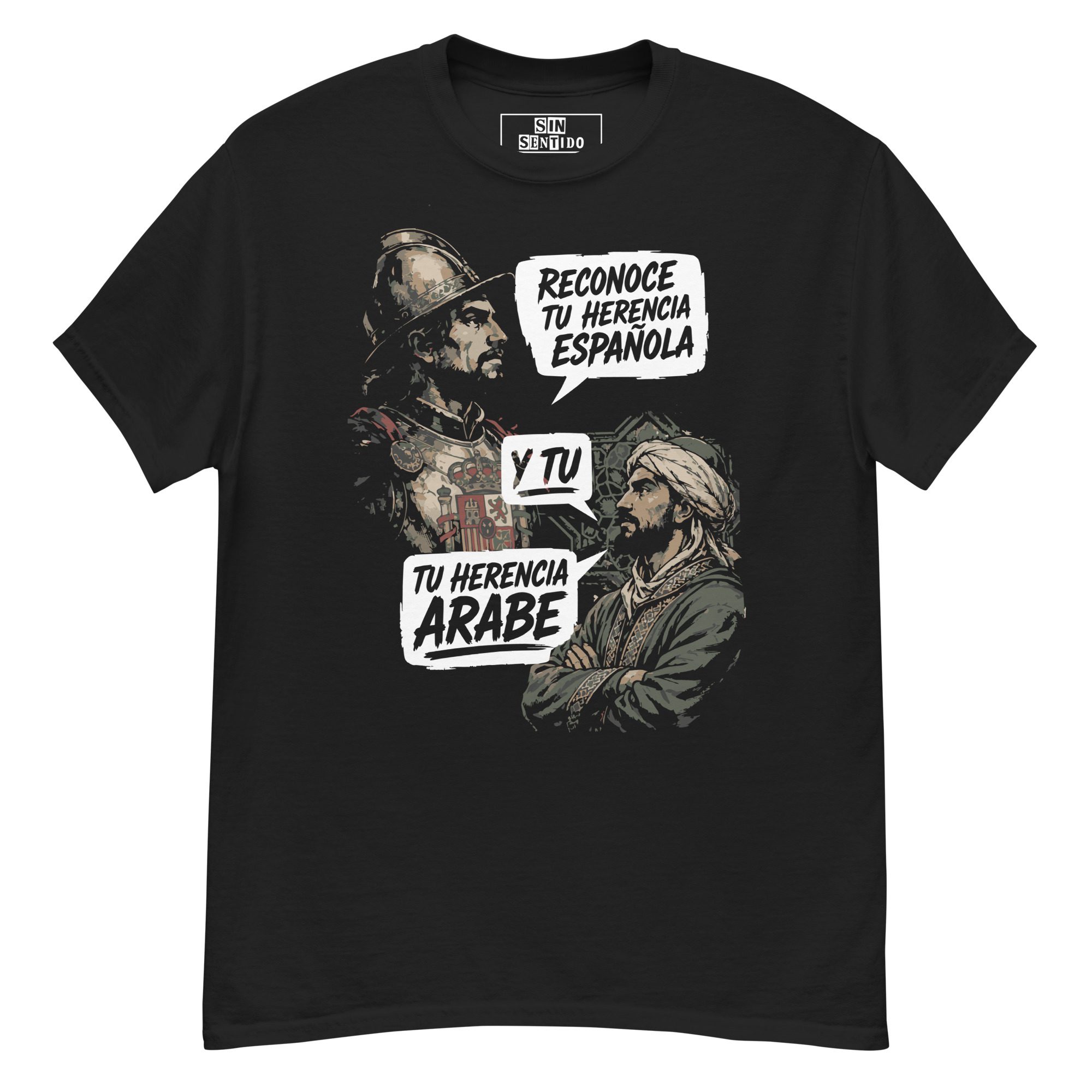 Camiseta Reconoce tu Herencia | Diseño Histórico con Humor - Imagen 3