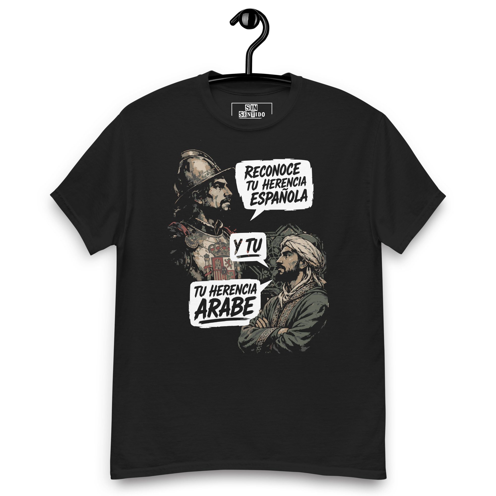 Camiseta Reconoce tu Herencia | Diseño Histórico con Humor - Imagen 4