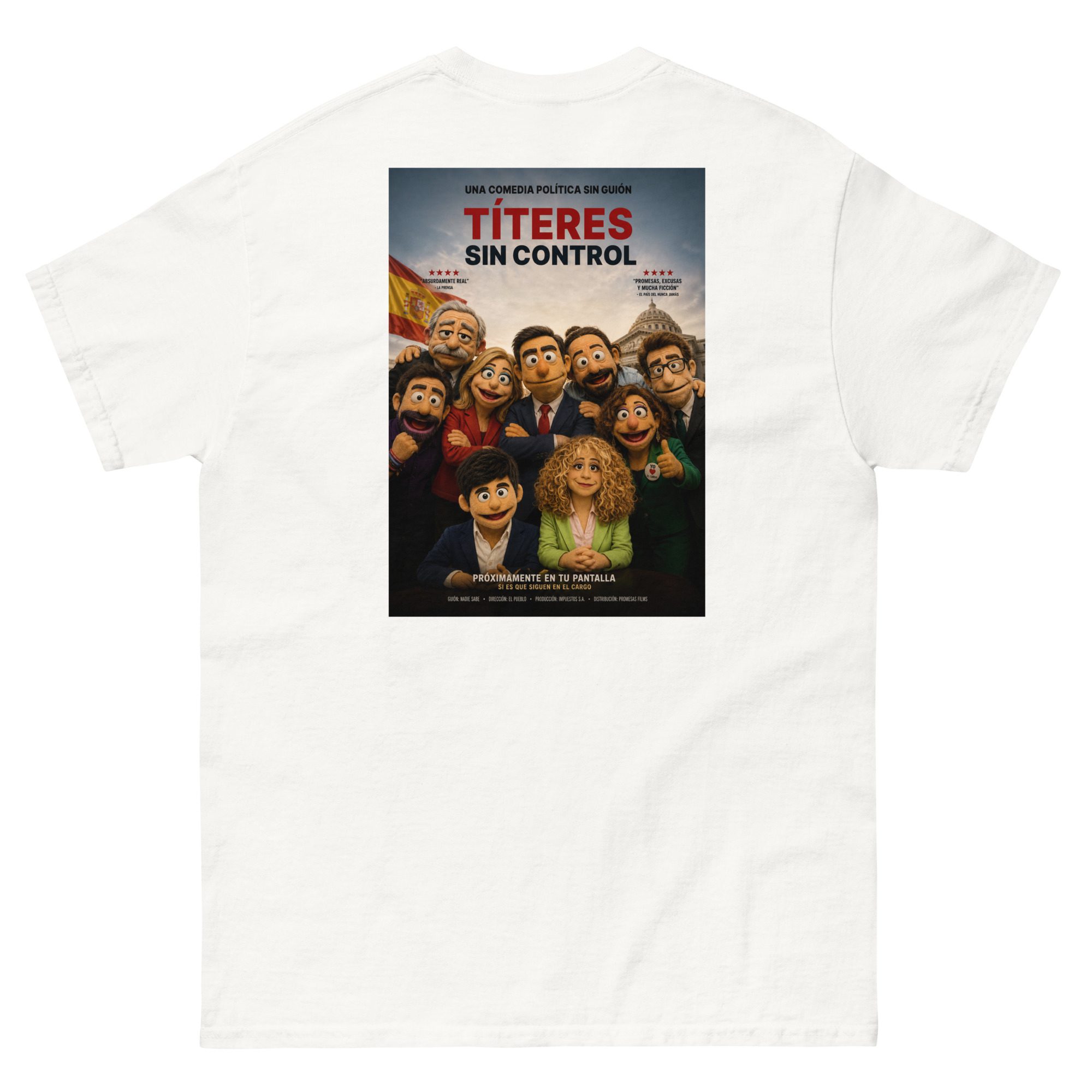 Camiseta Títeres sin Control | Diseño Satírico Original