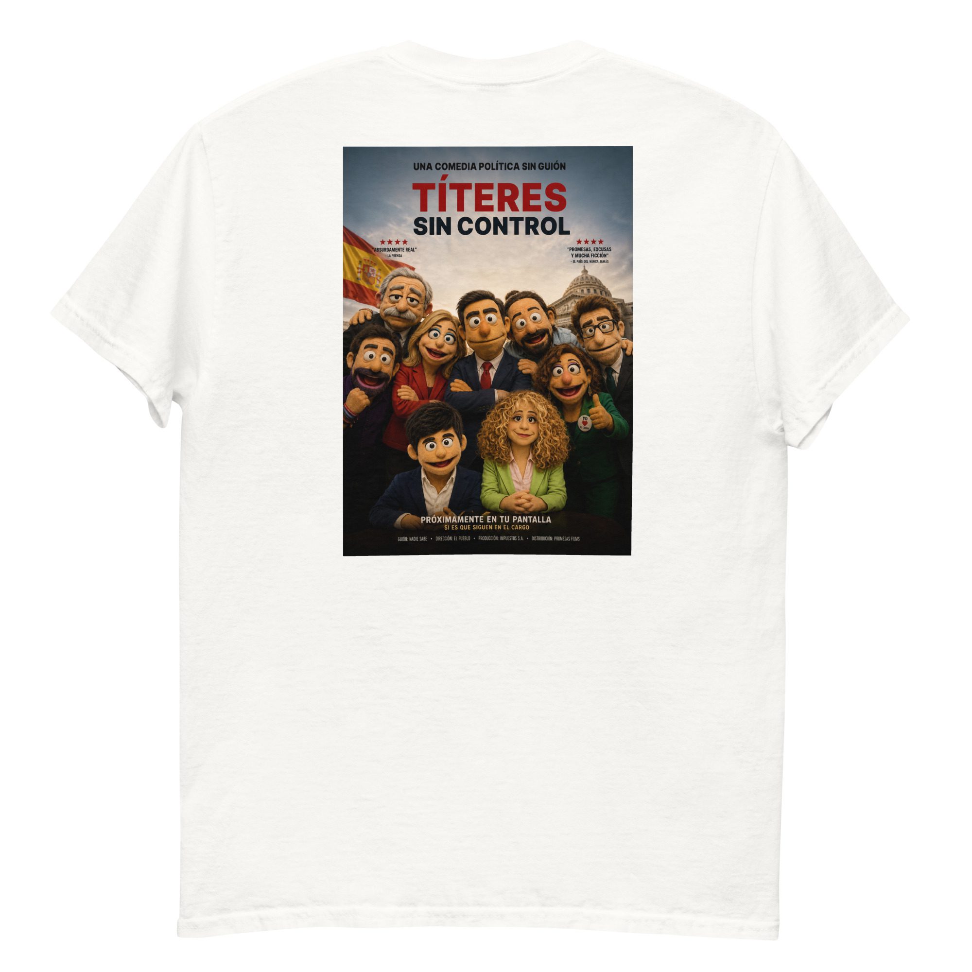Camiseta Títeres sin Control | Diseño Satírico Original - Imagen 2