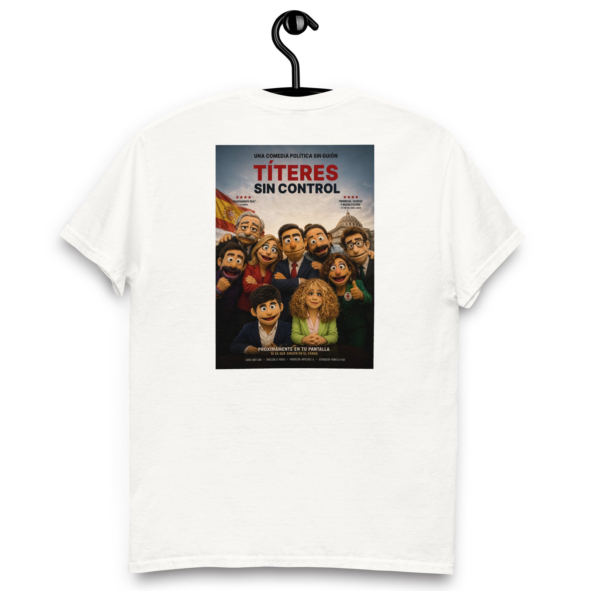 Camiseta Títeres sin Control | Diseño Satírico Original - Imagen 3